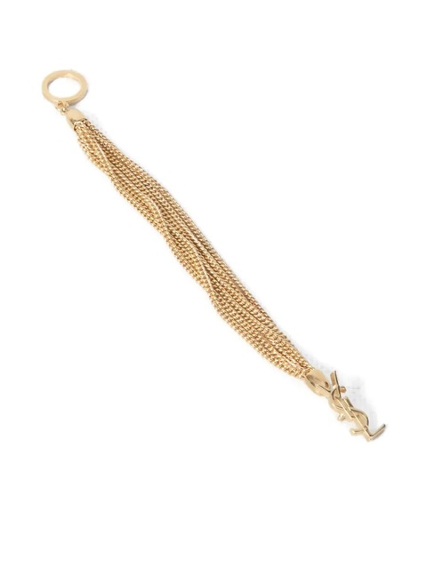 Saint Laurent Cassandre-plaque bracelet - Gold - zdjęcie produktu nr 2