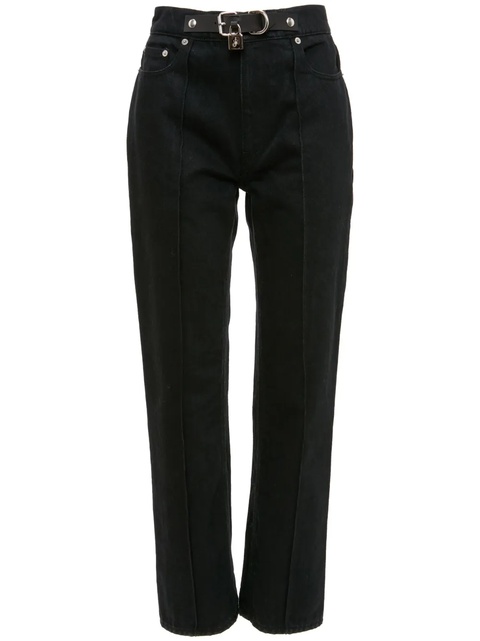 JW Anderson padlock-detail slim-fit jeans - Black - zdjęcie produktu nr 1
