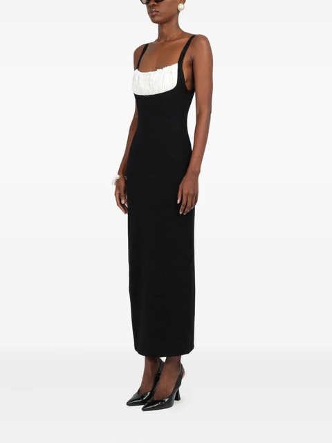Rowen Rose sleeveless jersey midi dress - Black - zdjęcie produktu nr 2