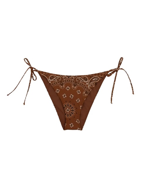 MC2 Saint Barth paisley-print bikini bottoms - Brown - zdjęcie produktu nr 2