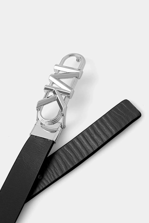 MICHAEL Michael Kors pasek skórzany dwustronny damski kolor czarny 29MKWB528999 - zdjęcie produktu nr 2