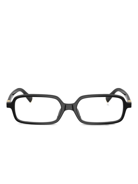Miu Miu Eyewear rectangle-frame glasses - Black - zdjęcie produktu nr 1