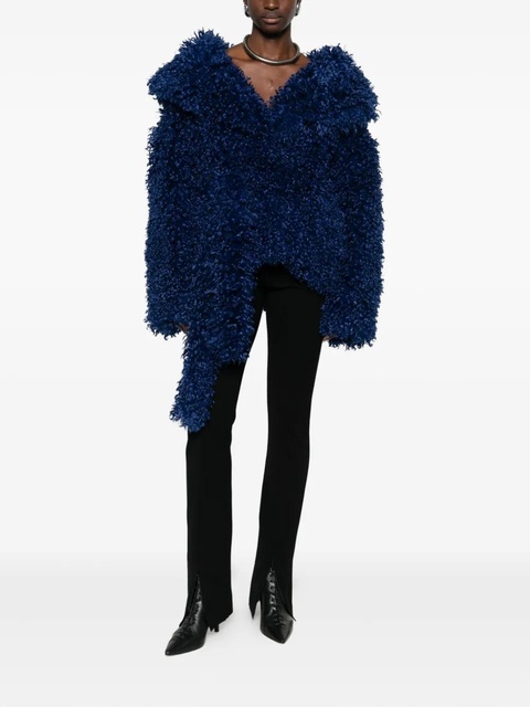 ROTATE BIRGER CHRISTENSEN faux-fur belted jacket - Blue - zdjęcie produktu nr 1