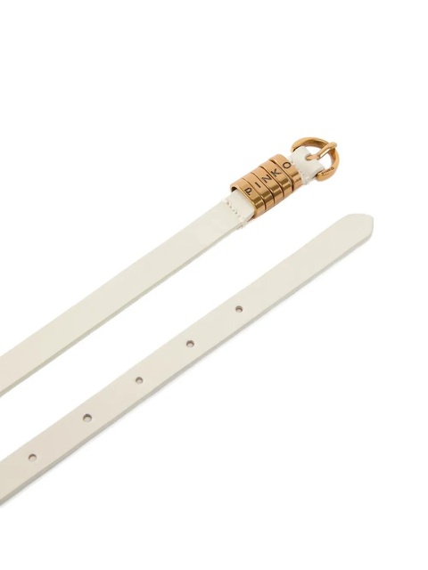 PINKO logo-lettering belt - White - zdjęcie produktu nr 2