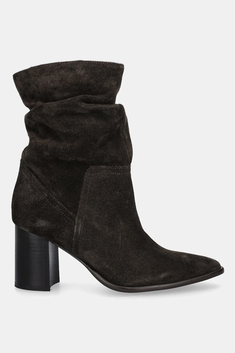 Medicine botki damskie kolor brązowy na słupku - zdjęcie produktu nr 2