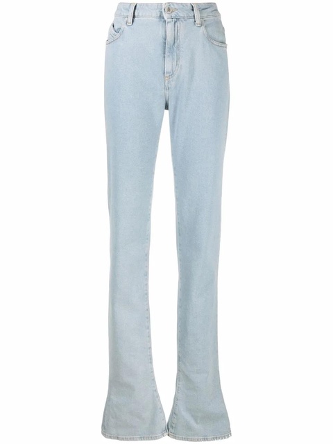 The Attico elongated flared jeans - Blue - zdjęcie produktu nr 1