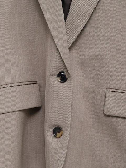 LOEWE belted cinched-back jacket - Neutrals - zdjęcie produktu nr 2