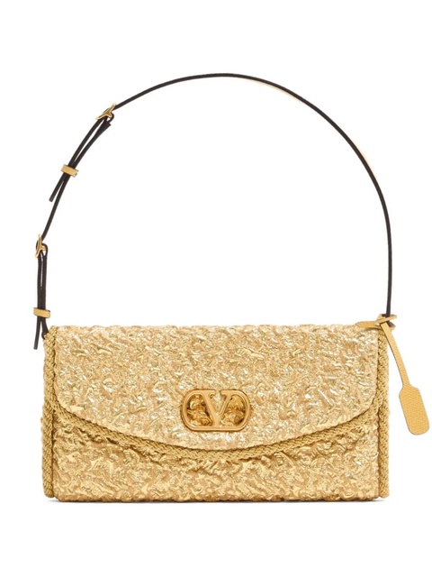 Valentino Garavani small DeVain jacquard shoulder bag - Gold - zdjęcie produktu nr 1