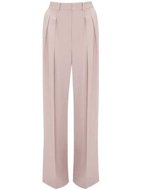 Victoria Beckham double-pleat wide-leg trousers - Pink - zdjęcie produktu nr 1