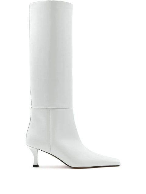 Proenza Schouler Trap leather knee-high boots - White - zdjęcie produktu nr 1