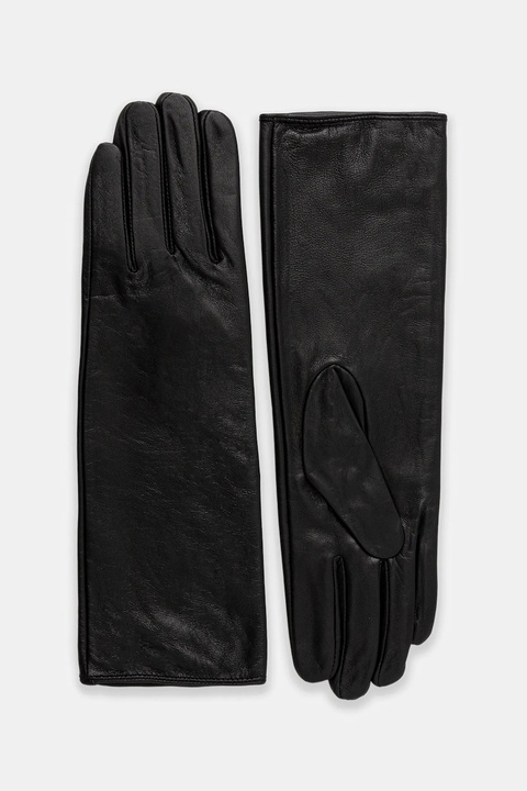 Answear.LAB rękawiczki skórzane damskie kolor czarny - zdjęcie produktu nr 1