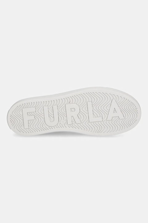Furla sneakersy zamszowe Enjoy Lace-Up Sneaker damskie kolor beżowy YK31ENJ BX4212 2534S - zdjęcie produktu nr 1