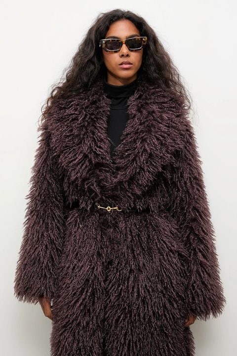 Answear.LAB płaszcz kolor brązowy - zdjęcie produktu nr 2