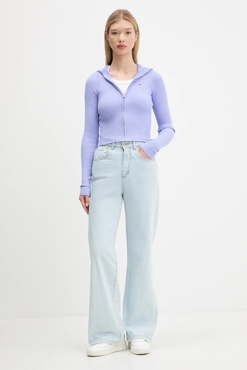Tommy Jeans kardigan damski lekki DW0DW21673 - zdjęcie produktu nr 2