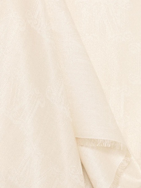 Max Mara monogram-jacquard scarf - Neutrals - zdjęcie produktu nr 2