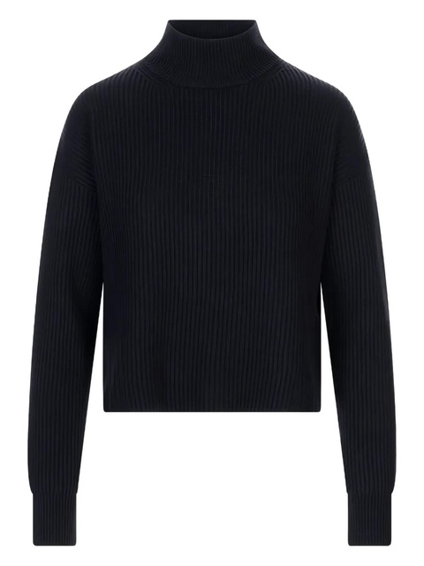 Max Mara FUFY ribbed roll-neck sweater - Blue - zdjęcie produktu nr 1