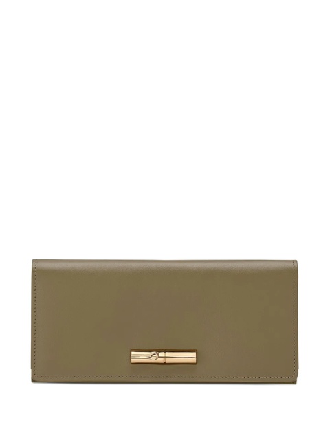 Longchamp Le Roseau bamboo-clasp leather wallet - Brown - zdjęcie produktu nr 1
