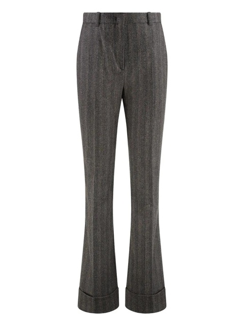 ETRO high waisted striped wool trousers - Brown - zdjęcie produktu nr 1