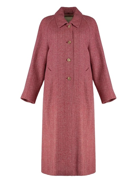 Weekend Max Mara herringbone wool coat - Red - zdjęcie produktu nr 1