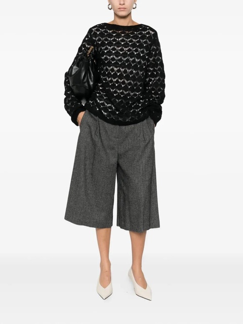 SOLOTRE open-work sweater - Black - zdjęcie produktu nr 2