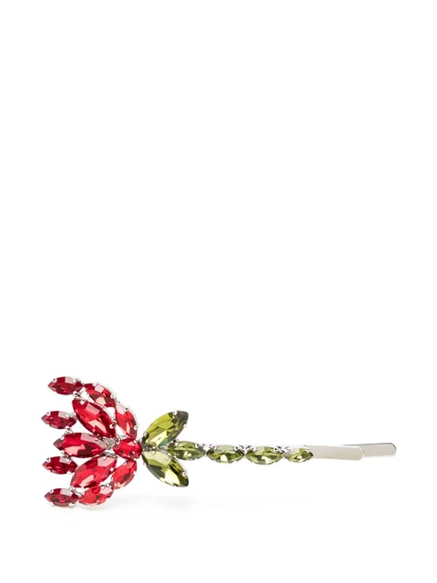 Simone Rocha crystal carnation hair clip - Red - zdjęcie produktu nr 1