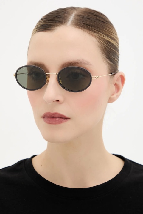 Gucci okulary przeciwsłoneczne damskie kolor złoty GG1980S - zdjęcie produktu nr 1