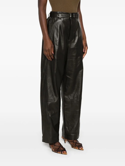 LEMAIRE belted pants - Brown - zdjęcie produktu nr 2