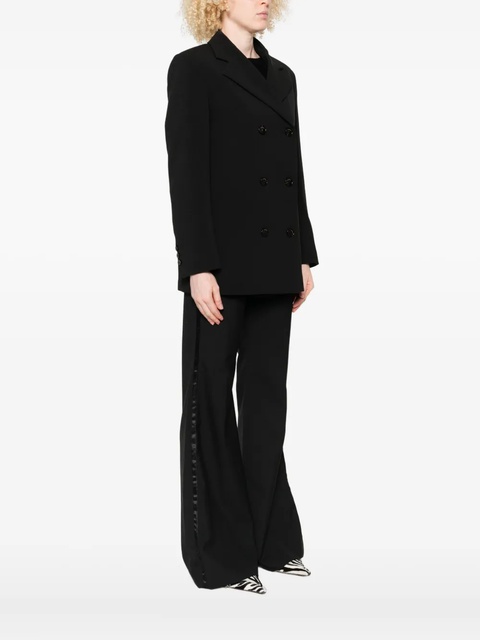 SANDRO double-breasted notched-lapel blazer - Black - zdjęcie produktu nr 2