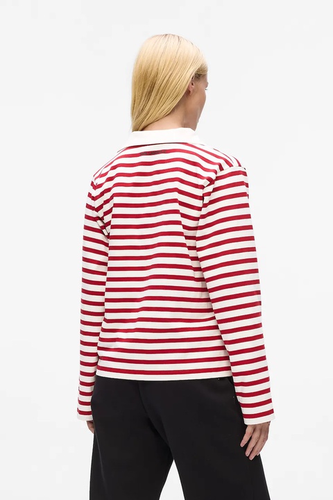 Karl Lagerfeld longsleeve bawełniany kolor czerwony A4W17081 - zdjęcie produktu nr 2