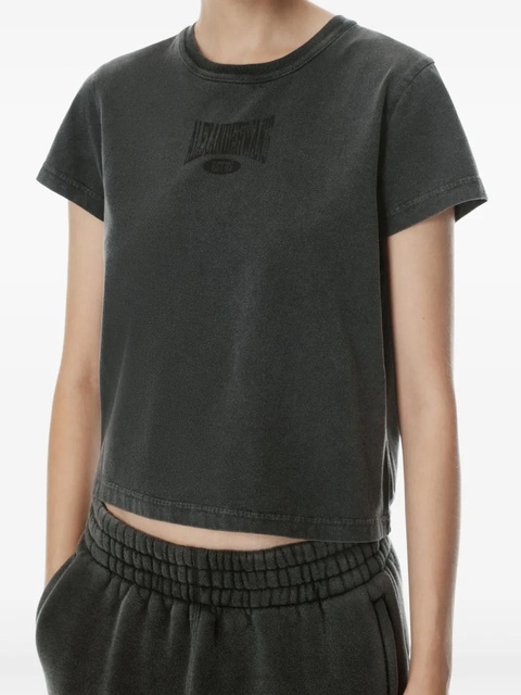 Alexander Wang logo-print cotton T-shirt - Black - zdjęcie produktu nr 2