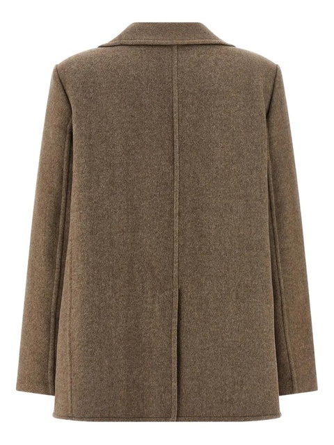 Tory Burch double-breasted lapel-collar jacket - Neutrals - zdjęcie produktu nr 2