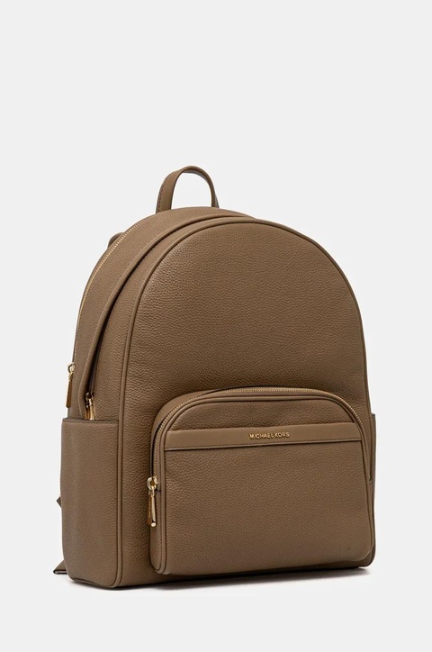 MICHAEL Michael Kors plecak skórzany damski kolor beżowy duży gładki 30T4G8XB7L - zdjęcie produktu nr 1