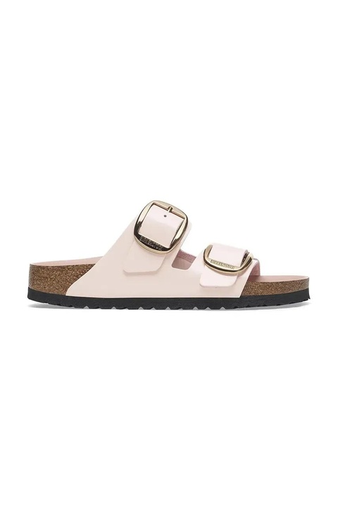 Birkenstock klapki skórzane Arizona Big Buckle damskie kolor różowy 1029392 - zdjęcie produktu nr 1