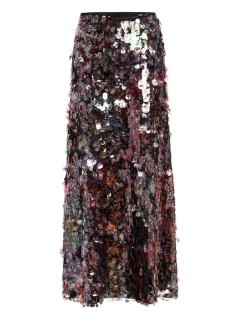 Marie Oliver Odessa sequin maxi skirt - Black - zdjęcie produktu nr 1