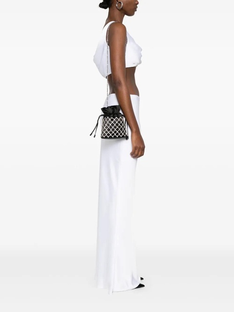 Aquazzura Crystal Lover bucket bag - Black - zdjęcie produktu nr 2