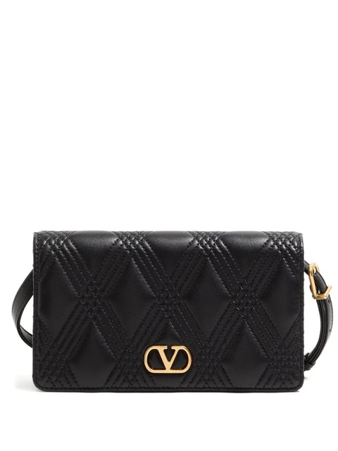 Valentino Garavani mini Quiltie 67 shoulder bag - Black - zdjęcie produktu nr 1