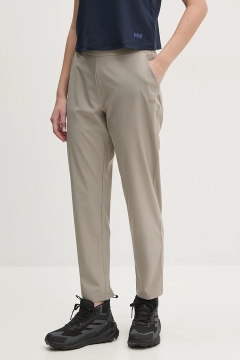 Helly Hansen spodnie sportowe Thalia 2.0 damskie kolor zielony proste high waist 34325 - zdjęcie produktu nr 2