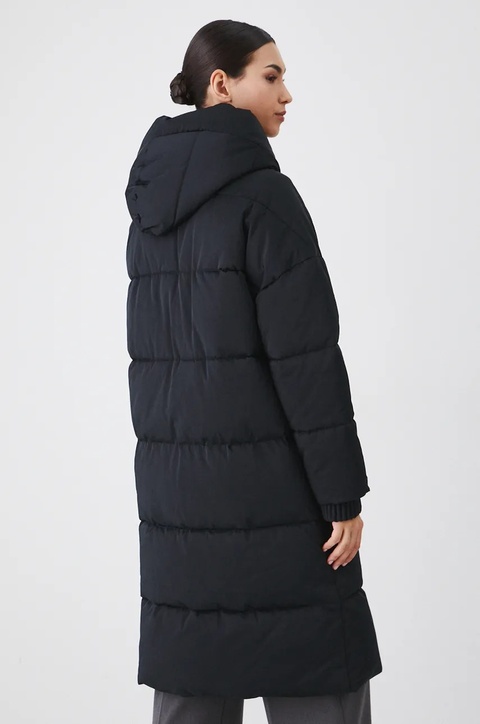 Medicine płaszcz damski kolor czarny zimowy oversize - zdjęcie produktu nr 2