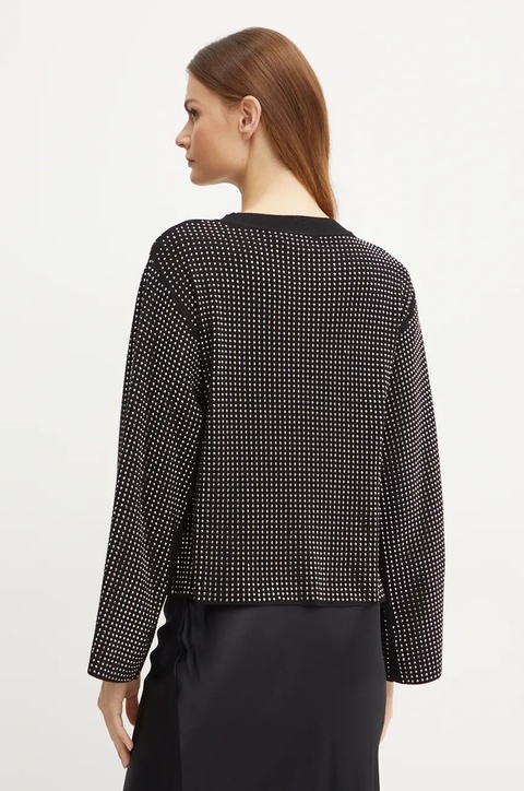 Karl Lagerfeld sweter damski kolor czarny 246W2009 - zdjęcie produktu nr 1