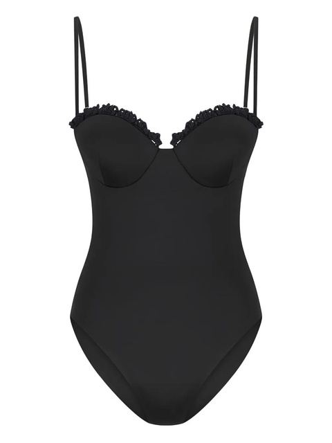 Magda Butrym crochet-trimmed swimsuit - Black - zdjęcie produktu nr 1