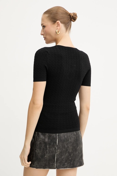 Guess t-shirt HELENA damskie kolor czarny W5YR16 Z3OV0 - zdjęcie produktu nr 2