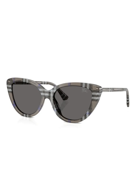 Burberry Eyewear check cat-eye sunglasses - Grey - zdjęcie produktu nr 1