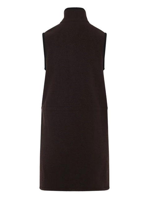 Miu Miu zip-front fleece mini dress - Black - zdjęcie produktu nr 2