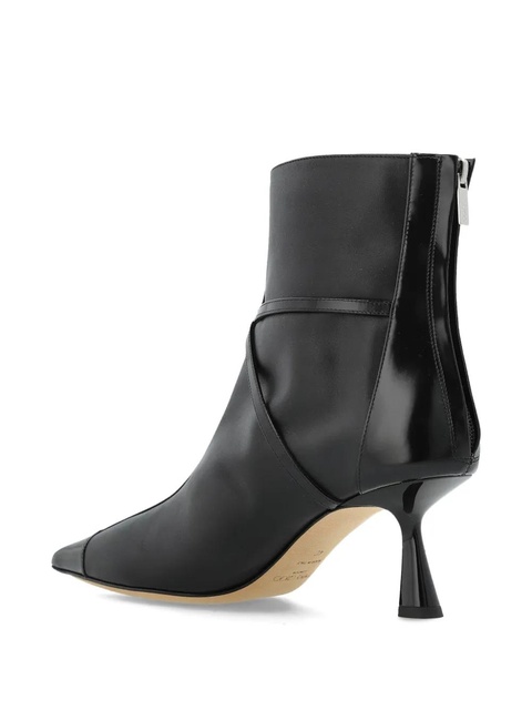Jimmy Choo 70mm pearl-embellished pointed-toe boots - Black - zdjęcie produktu nr 1