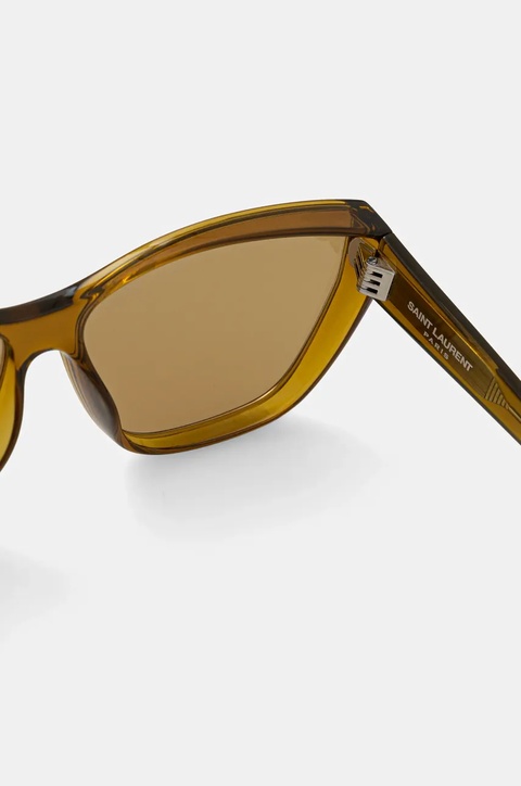Saint Laurent okulary przeciwsłoneczne damskie kolor żółty SL 758 - zdjęcie produktu nr 2