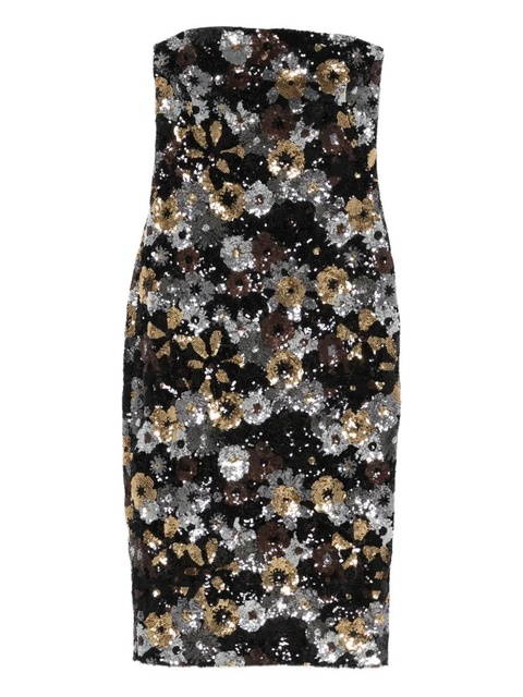 Max Mara sequin-embellished floral-print midi dress - Black - zdjęcie produktu nr 1