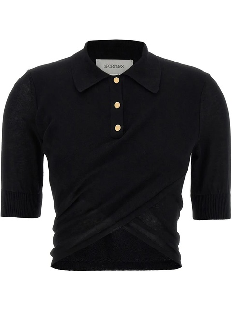 Sportmax Shaker polo shirt - Black - zdjęcie produktu nr 2