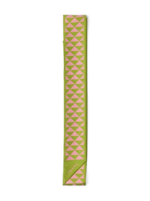Prada silk scarf - Green - zdjęcie produktu nr 1