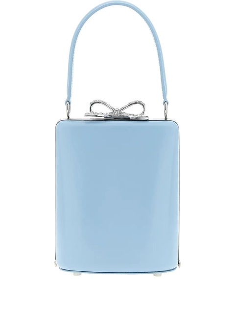 Self-Portrait rhinestone-bow tote bag - Blue - zdjęcie produktu nr 1
