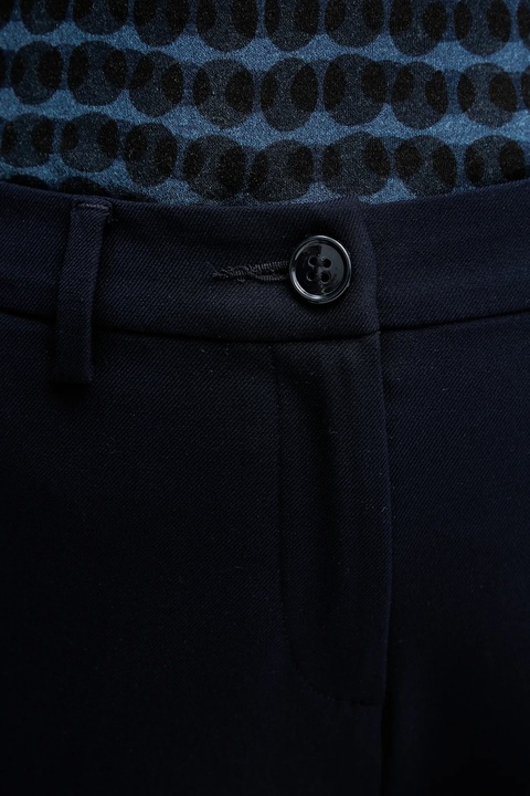 United Colors of Benetton spodnie damskie kolor granatowy proste high waist 4L4H557R4 - zdjęcie produktu nr 2